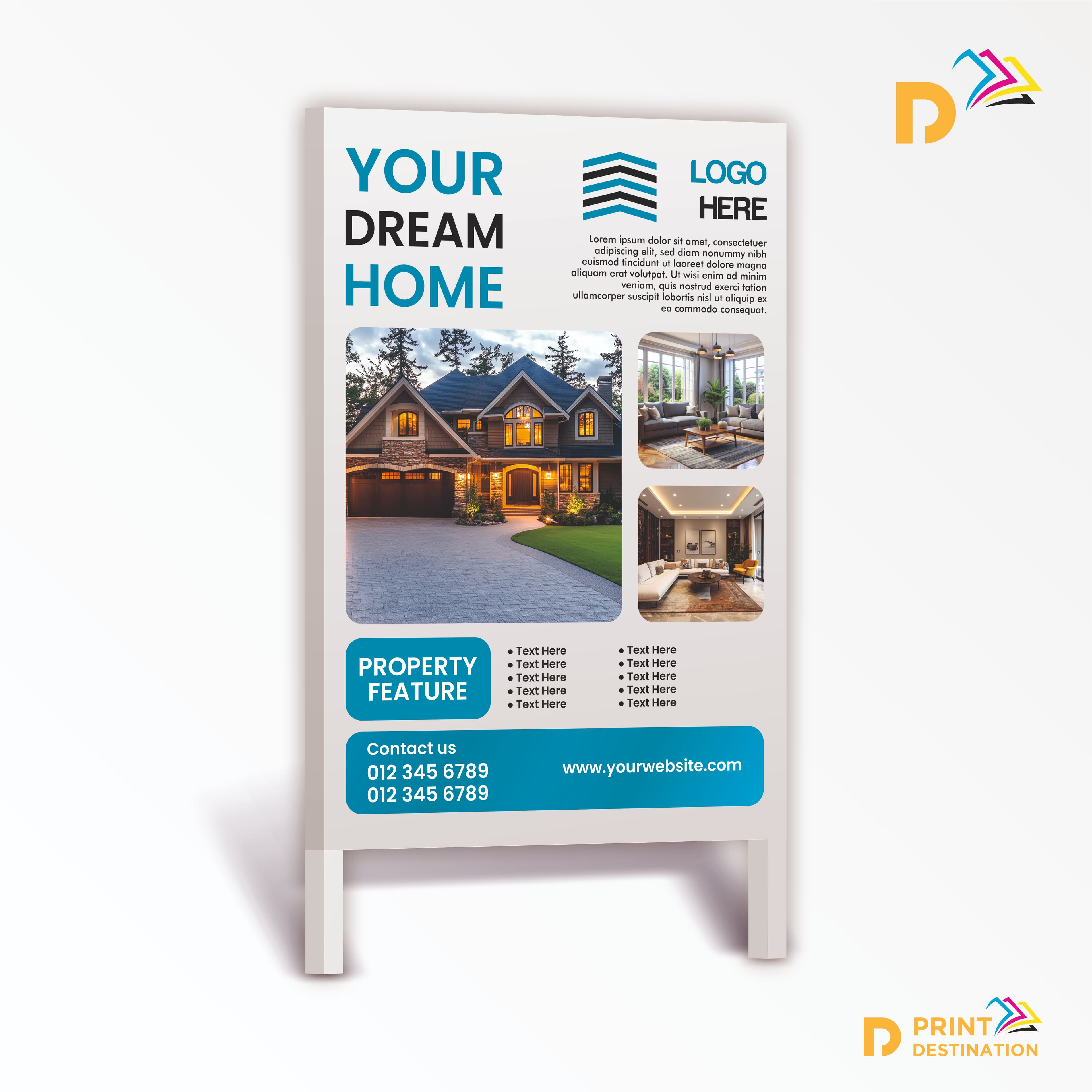 Real Estate Sign (6x4 ft) Real Estate Sign (6x4 ft)