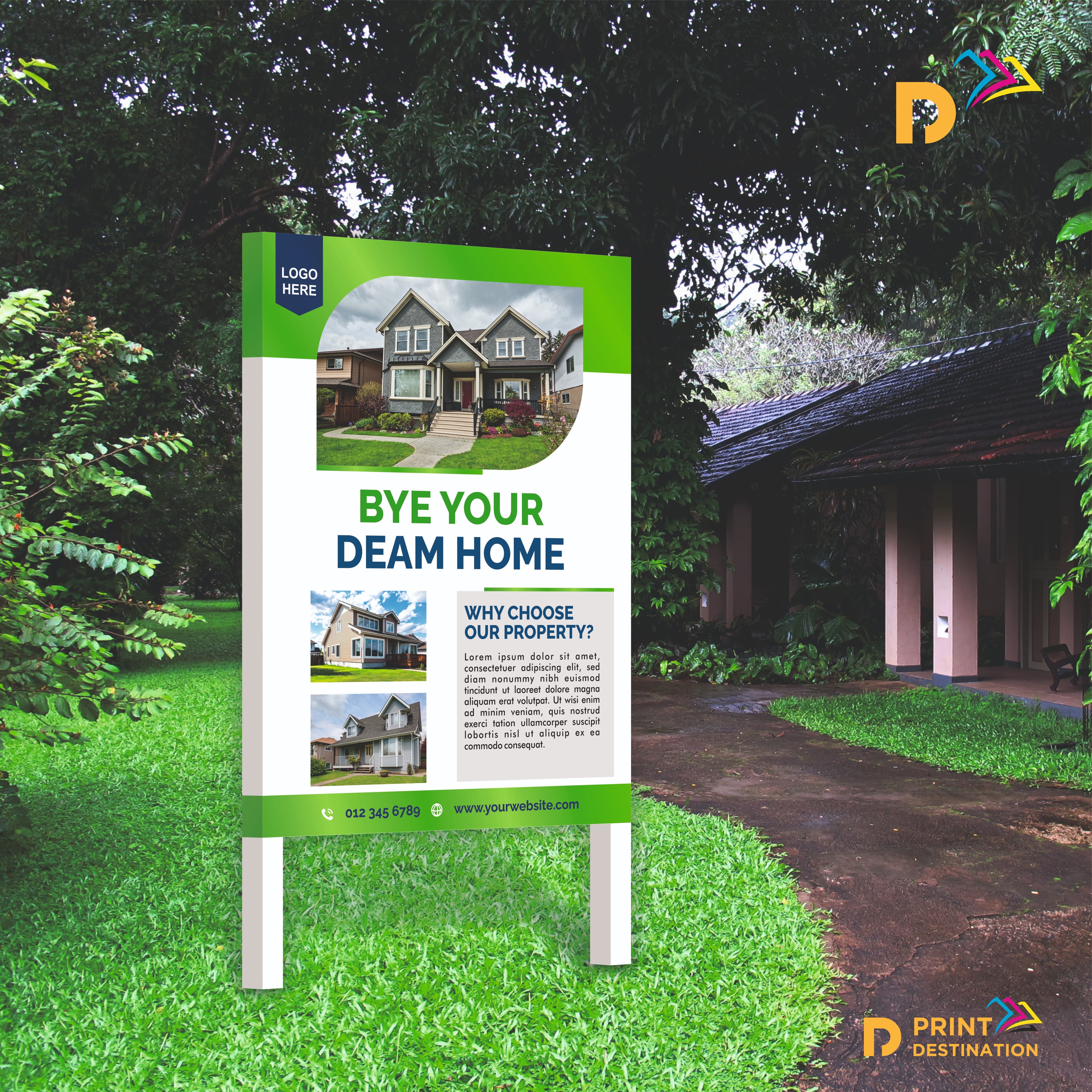 Real Estate Signs (4x3 ft) Real Estate Signs (4x3 ft)