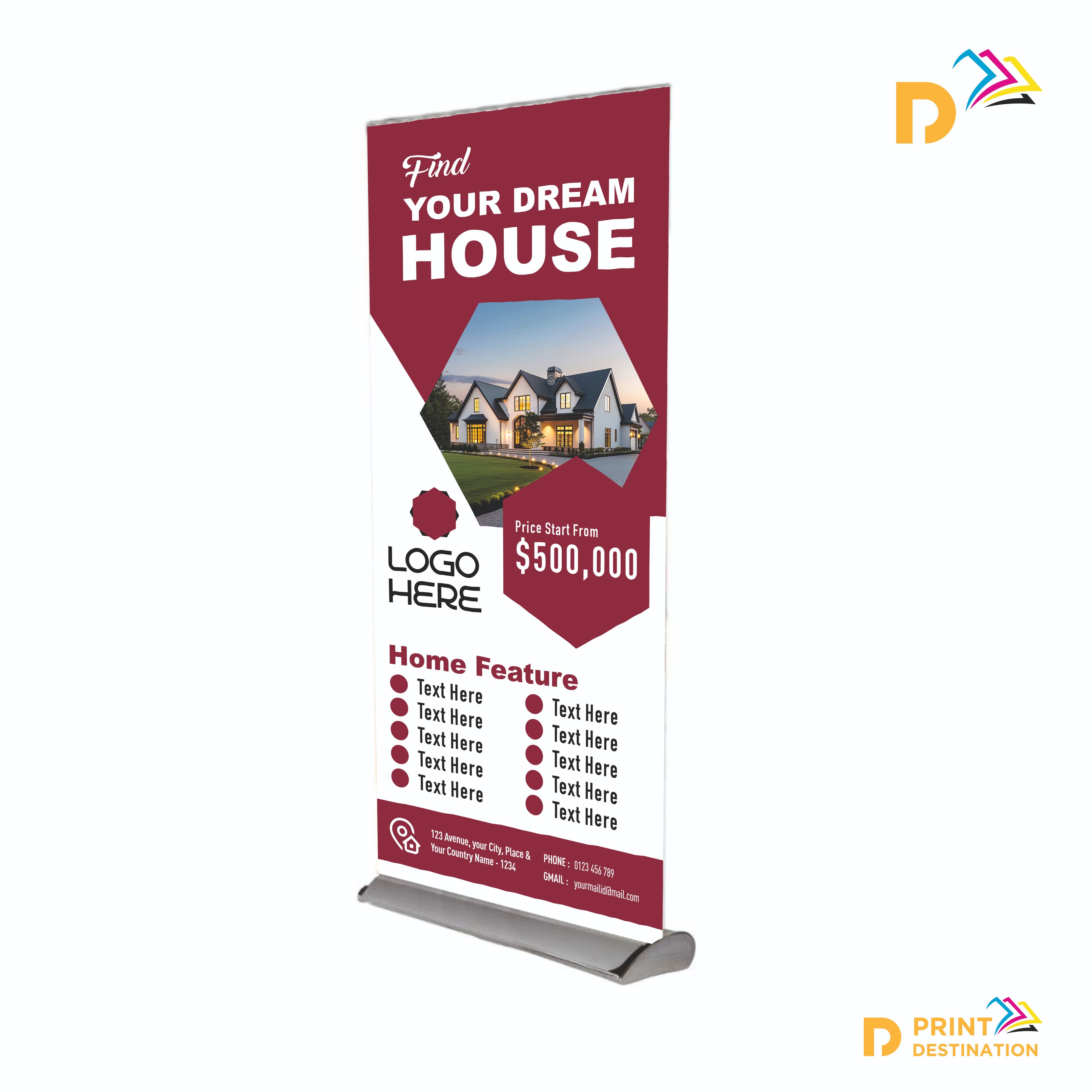 Silver Pull-Up Banner – 850 × 2190 mm Silver Pull-Up Banner – 850 × 2190 mm